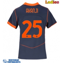 Inter Milan Manuel Akanji #25 Replica Third Shirt Ladies 2025-26 Short Sleeve